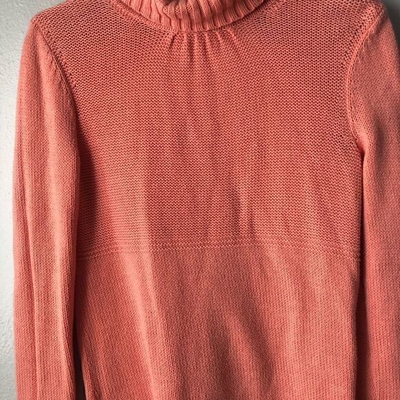 J Jill pink cotton blend turtleneck sweater size XS - Picture 9 of 10